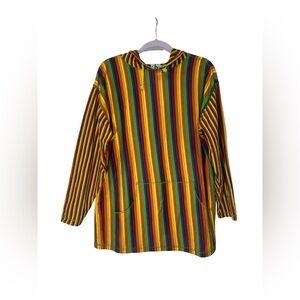 Calvin Klein Multicolor Striped Kids Hoodie‎